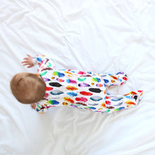 Load image into Gallery viewer, Rainbow Feather Sleepsuit