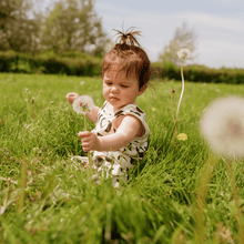 Load image into Gallery viewer, Moon Phases Organic Cotton Romper Dungarees