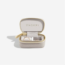 Load image into Gallery viewer, Taupe Petite Zipped Travel Jewellery Box