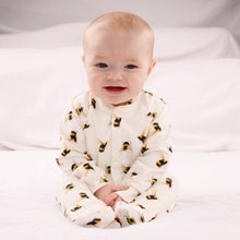 Load image into Gallery viewer, Bee Print Sleepsuit