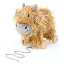 Load image into Gallery viewer, Hubert Highland Cow Pull Along Toy
