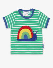 Load image into Gallery viewer, Organic Snail Applique T-Shirt