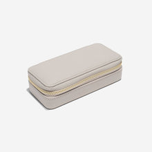 Load image into Gallery viewer, Taupe Medium Zipped Travel Jewellery Box