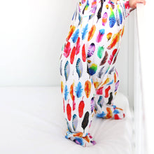 Load image into Gallery viewer, Rainbow Feather Sleepsuit