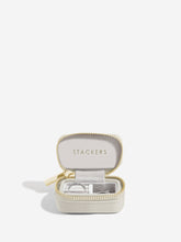 Load image into Gallery viewer, Oatmeal Petite Zipped Travel Jewellery Box