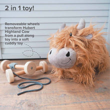 Load image into Gallery viewer, Hubert Highland Cow Pull Along Toy