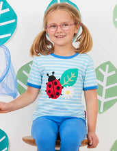 Load image into Gallery viewer, Organic Ladybird Applique T-Shirt