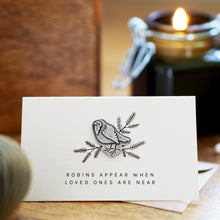 Load image into Gallery viewer, 'Robins Appear When Loved Ones Are Near' Tiny Token Card