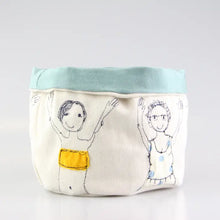 Load image into Gallery viewer, Bathers Embroidered Art Pot