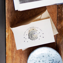 Load image into Gallery viewer, 'Over The Moon For You' Tiny Token Card