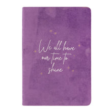 Load image into Gallery viewer, Celestial Purple Velvet Notebook