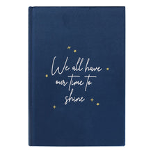 Load image into Gallery viewer, Celestial Blue Velvet Notebook