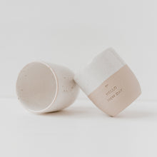 Load image into Gallery viewer, Earthenware Mug | Hello New Day