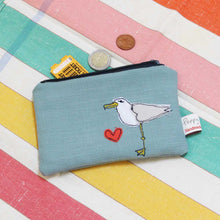 Load image into Gallery viewer, Seagull Embroidered Purse