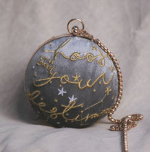 Load image into Gallery viewer, Destiny Velvet Globe Bag | Silver Grey