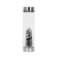 Load image into Gallery viewer, Crystal Glass Water Bottle