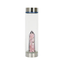 Load image into Gallery viewer, Crystal Glass Water Bottle