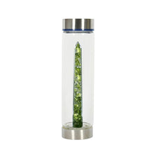 Load image into Gallery viewer, Crystal Glass Water Bottle