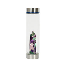 Load image into Gallery viewer, Crystal Glass Water Bottle