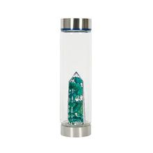 Load image into Gallery viewer, Crystal Glass Water Bottle