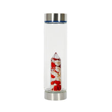 Load image into Gallery viewer, Crystal Glass Water Bottle