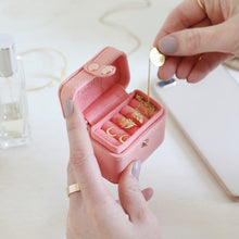 Load image into Gallery viewer, Pink Mini Travel Ring Box