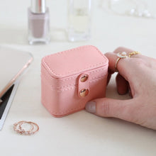 Load image into Gallery viewer, Pink Mini Travel Ring Box