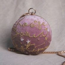 Load image into Gallery viewer, Destiny Velvet Globe Bag | Pink