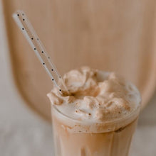Load image into Gallery viewer, Reusable Polka Dot Glass Straws