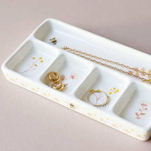 Load image into Gallery viewer, Floral Ceramic Trinket Tray
