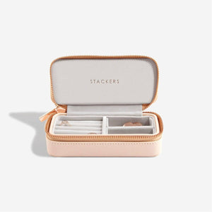 Blush Pink Medium Zipped Jewellery Box