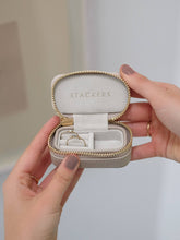 Load image into Gallery viewer, Taupe Petite Zipped Travel Jewellery Box
