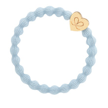 Load image into Gallery viewer, Gold Heart | Sky Blue | Bangle Bands
