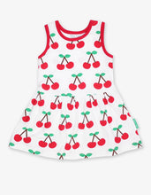 Load image into Gallery viewer, Organic Cherry Print Summer Dress
