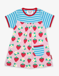 Organic Strawberry Print Dress