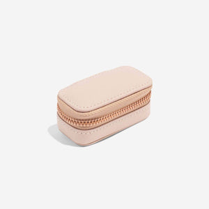 Blush Pink Petite Zipped Travel Jewellery Box