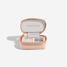 Load image into Gallery viewer, Blush Pink Petite Zipped Travel Jewellery Box
