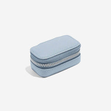 Load image into Gallery viewer, Dusky Blue Petite Zipped Travel Jewellery Box
