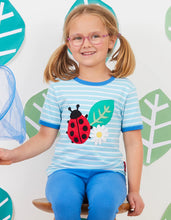 Load image into Gallery viewer, Organic Ladybird Applique T-Shirt
