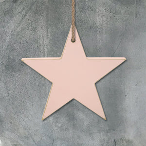 Pink Wooden Star