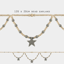 Load image into Gallery viewer, Wooden Bead &amp; Star Garland
