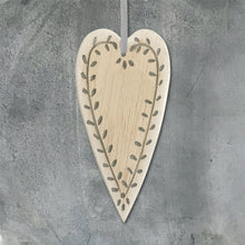Load image into Gallery viewer, Hanging Wooden Heart
