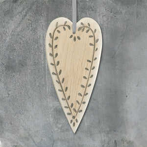 Hanging Wooden Heart