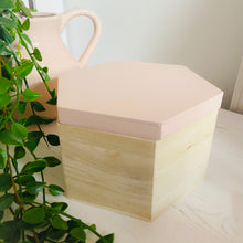 Load image into Gallery viewer, Pink Wooden Trinket Box
