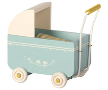 Load image into Gallery viewer, Mini Wooden Pram | Blue
