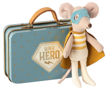Load image into Gallery viewer, Superhero Mouse In Tin Suitcase | Little Brother
