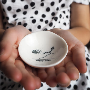 Little Porcelain Trinket Dish | Happy Days