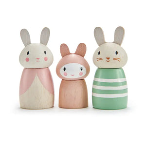 Wooden Bunny Characters
