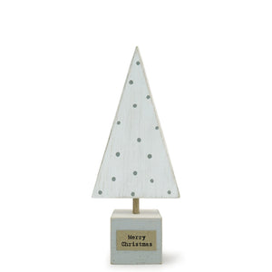 Mini Wooden Christmas Tree | White