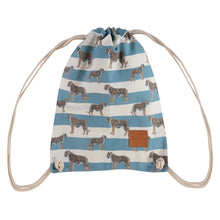 Load image into Gallery viewer, Children&#39;s Tiger Backpack | Blue Stripes
